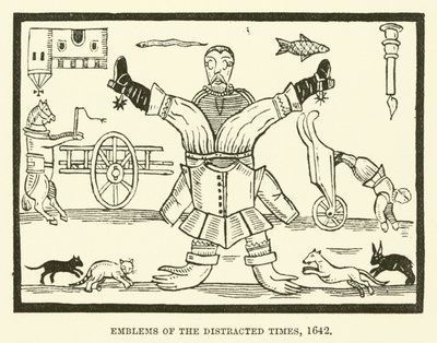 Symbole der verwirrten Zeiten, 1642 von English School